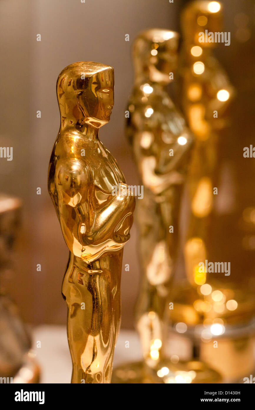 Die Academy Awards Oscar-Statuette - USA Stockfoto