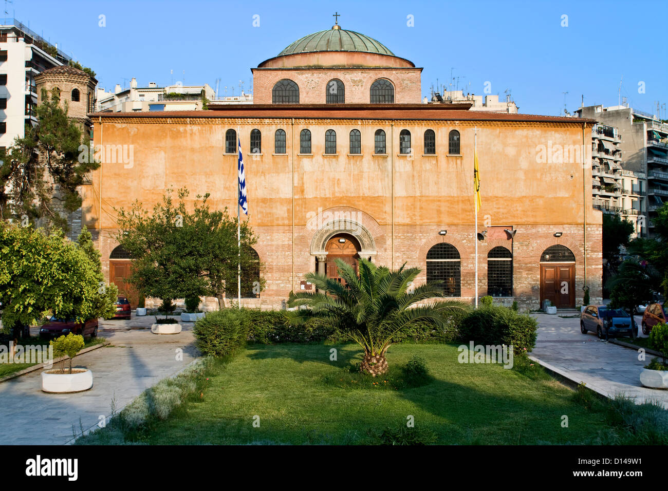 Byzantinische orthodoxe Kirche des Gottes Heilige Sophia in Thessaloniki, Griechenland Stockfoto