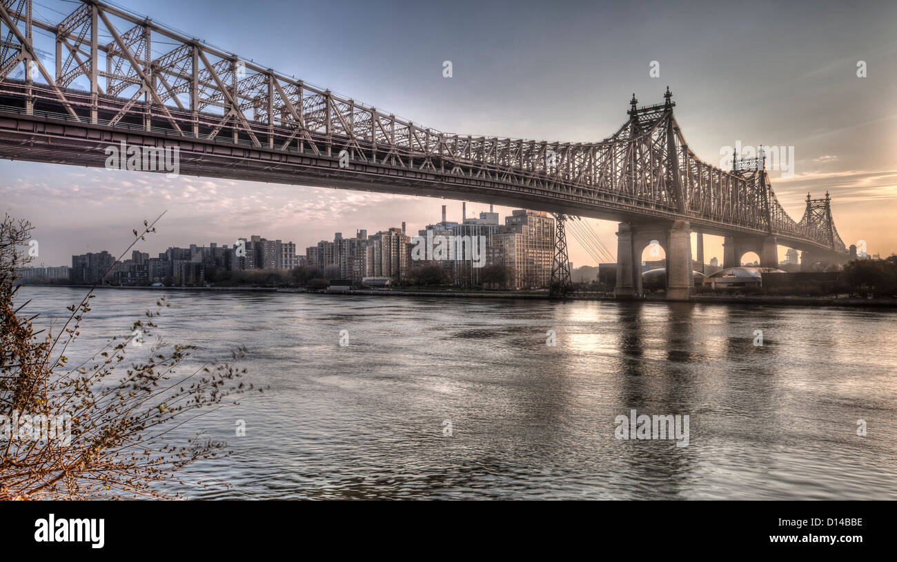 New York City Queensboro bridge Stockfoto