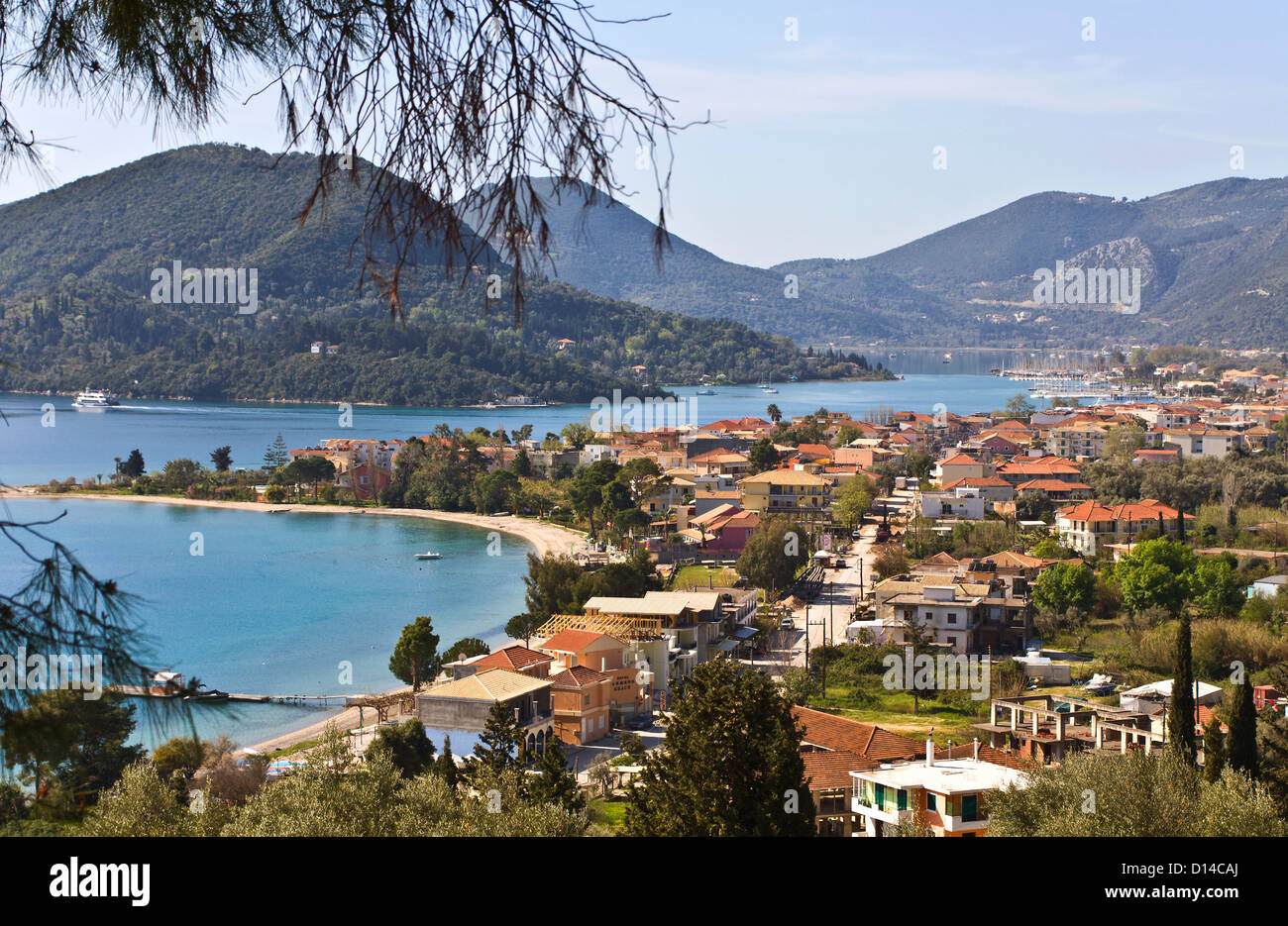 Nydri Bucht auf der Insel Lefkada, Griechenland Stockfoto