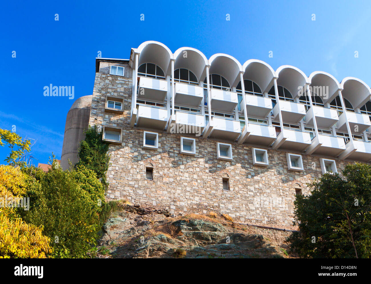 Kloster Vlatadon in Thessaloniki Stadt in Griechenland Stockfoto