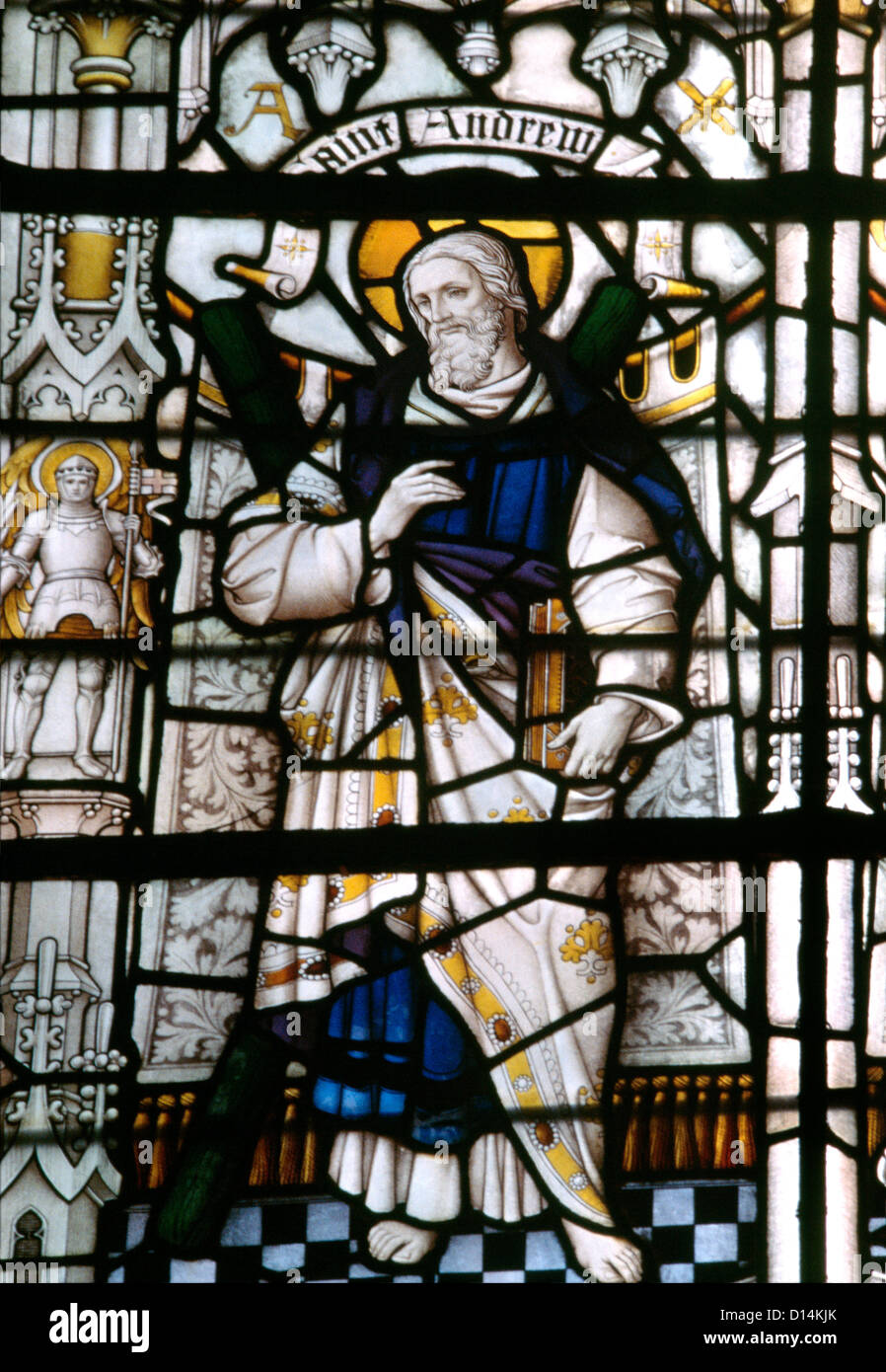 Salisbury Wiltshire England Salisbury Kathedrale St. Andrew Glasfenster Stockfoto