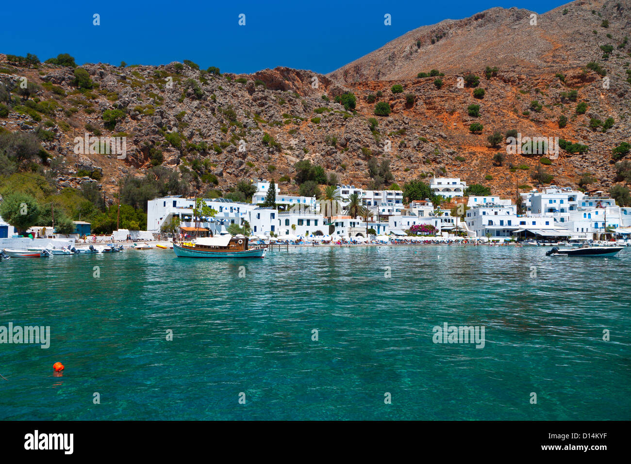 Loutro Bucht im Süden Kretas Insel in Griechenland. Küste des libyschen Meeres Stockfoto