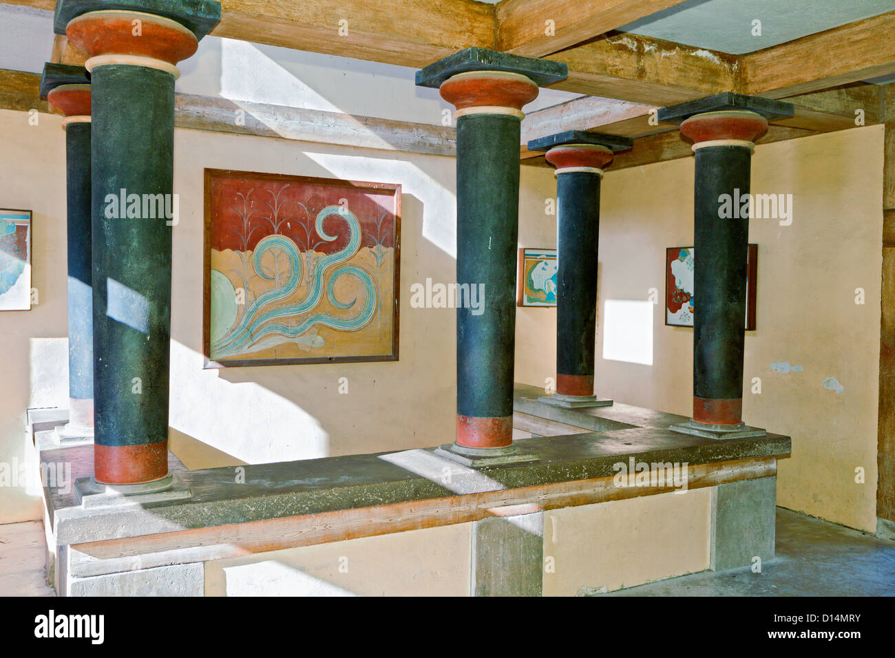 Alten Palast von Knossos auf Kreta, Insel in Griechenland. Stockfoto