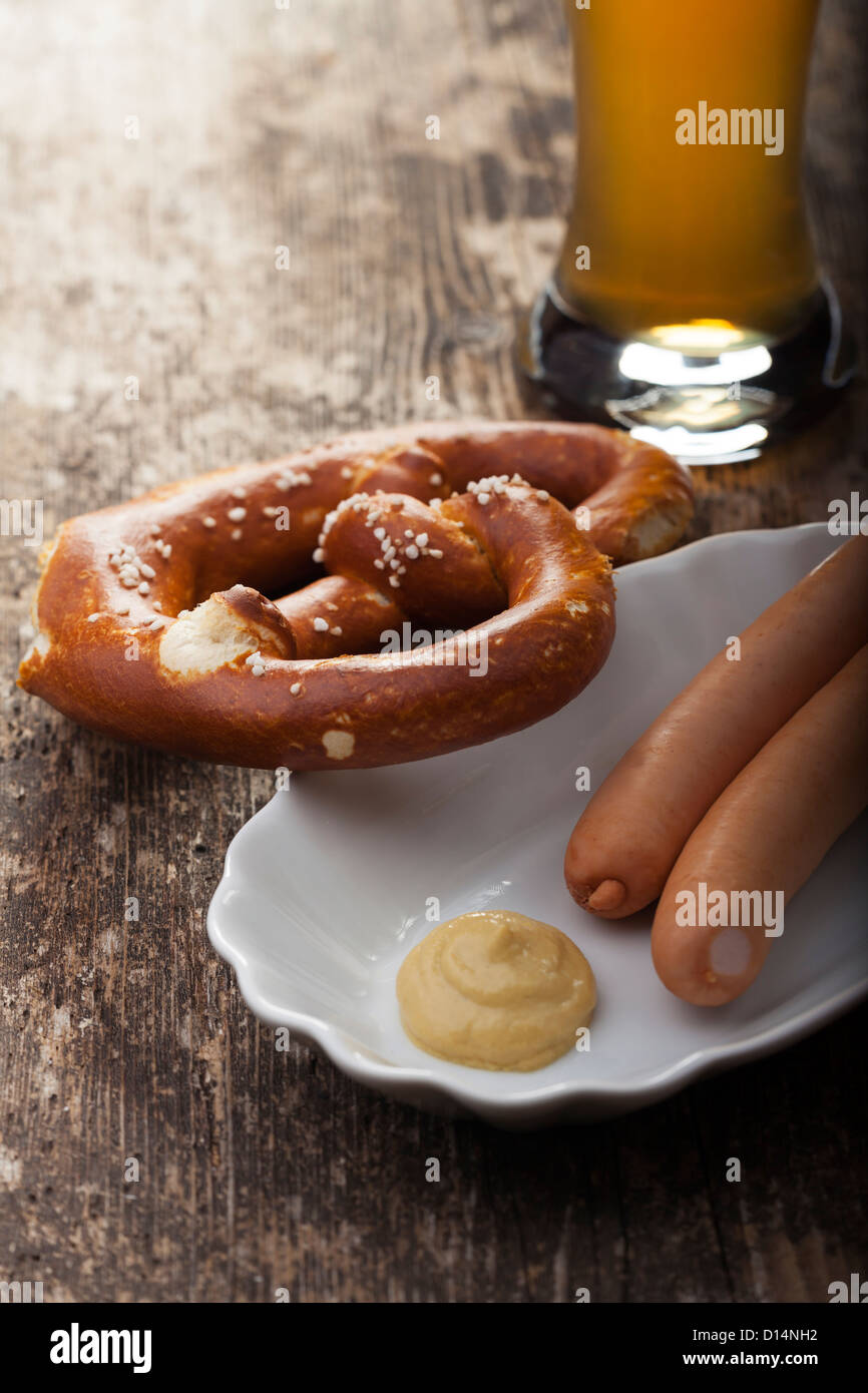 paar Wiener Würstchen Stockfoto