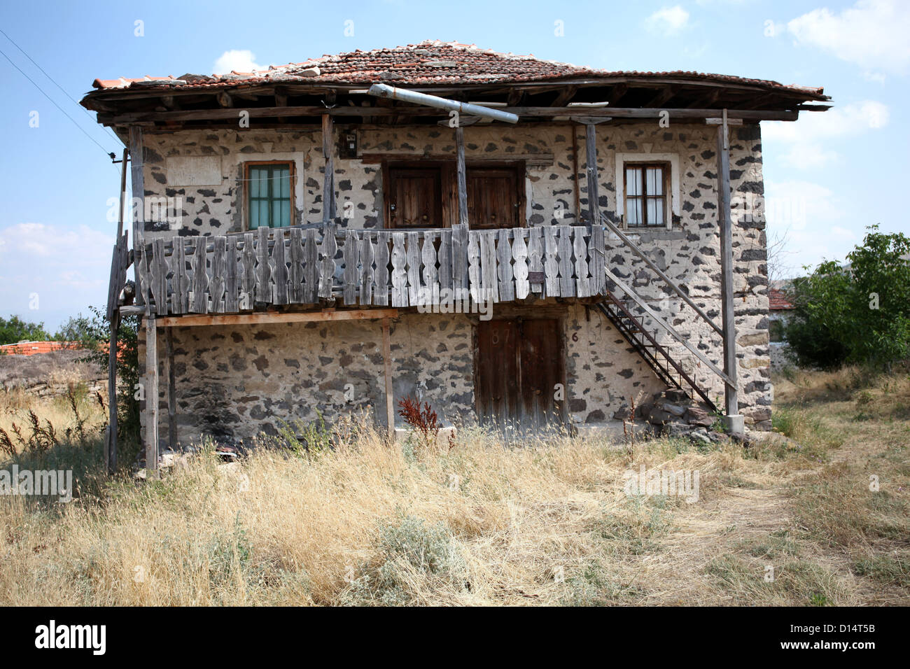 Verlassenes Haus in Mariovo Region, Mazedonien Stockfoto