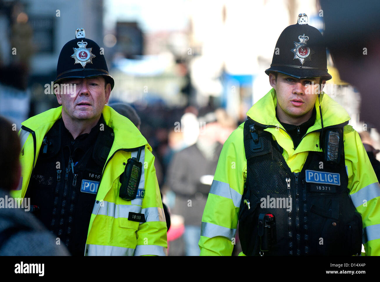 Zwei Offiziere von der Kent Constabulary Stockfoto