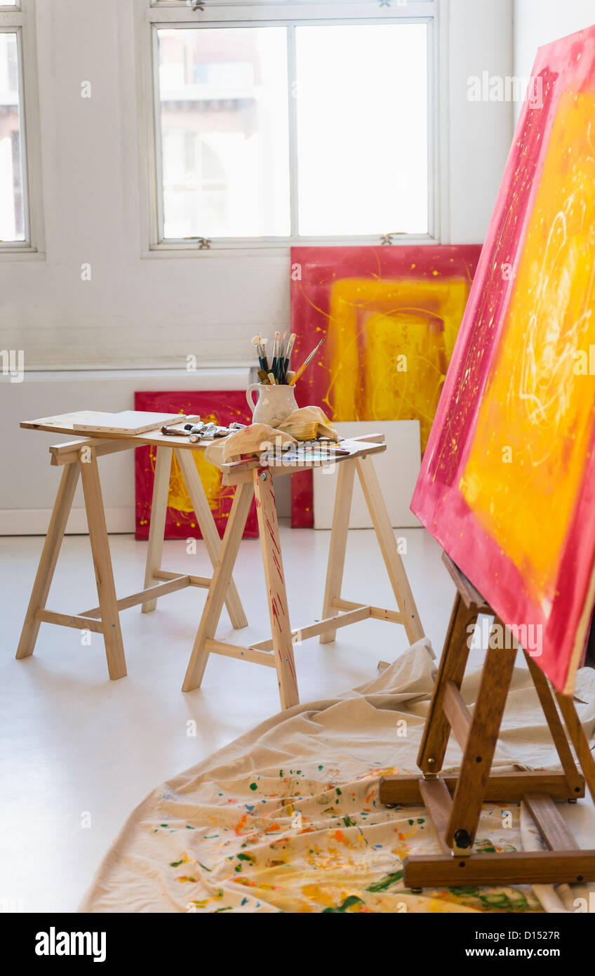 USA, New Jersey, Jersey City, das Atelier des Künstlers Stockfoto