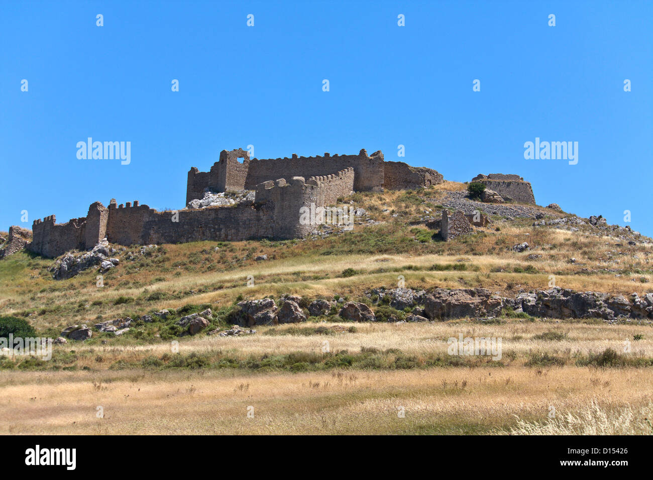 Burg von Larissa in Argos, Peloponnes, Griechenland Stockfoto