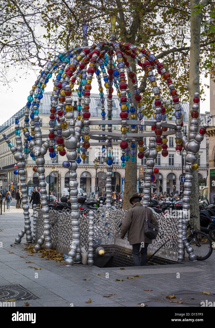 U-BAHNSTATION PALAIS-ROYAL PARIS FRANKREICH Stockfoto
