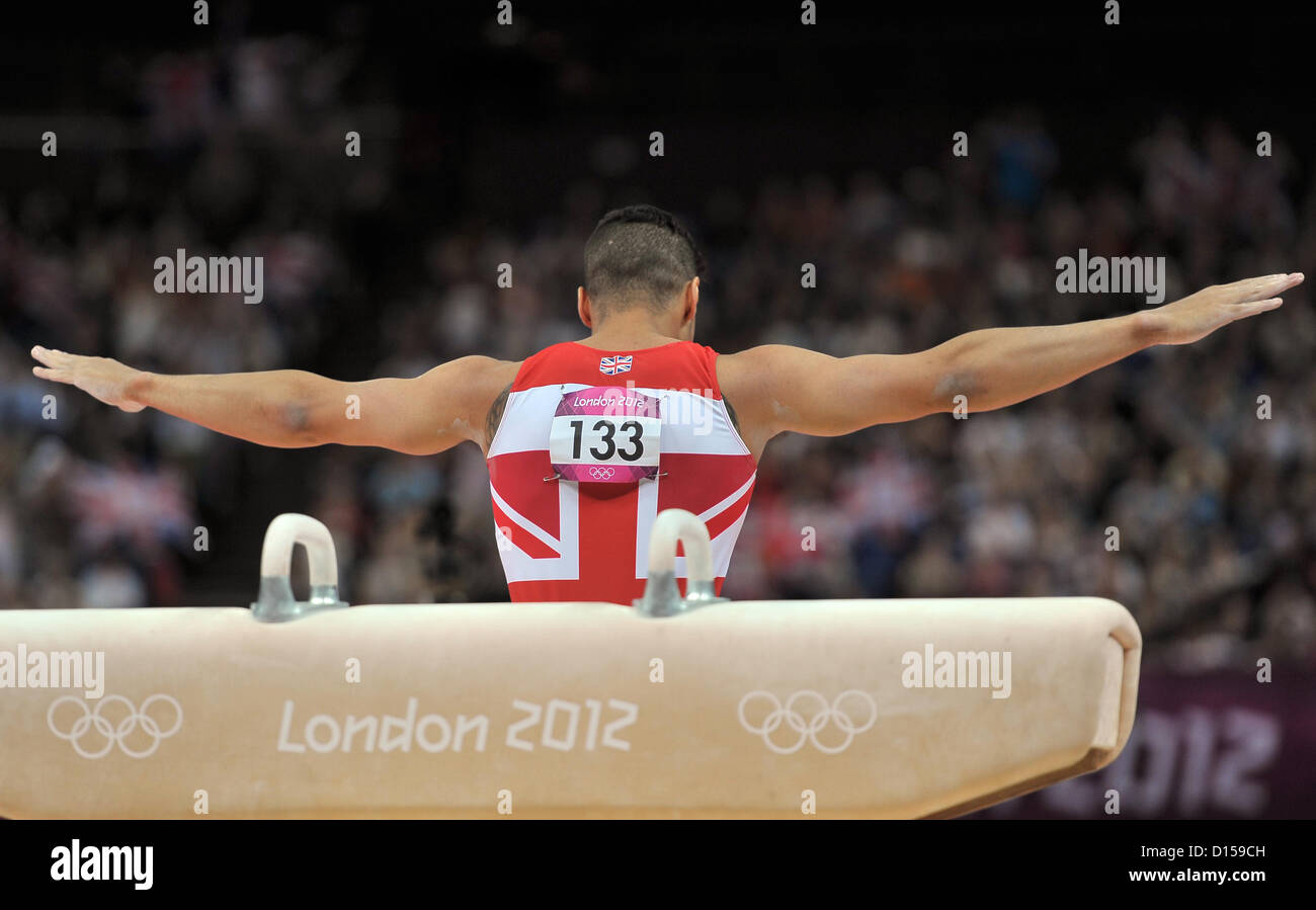 Louis Smith (GBR, Großbritannien). Individuelle Gymnastik Stockfoto