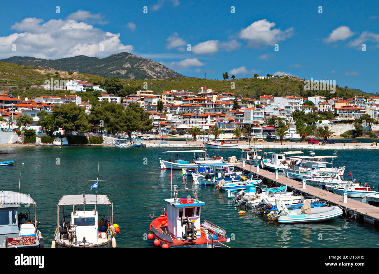 Neos Marmaras summer Resort auf der Halbinsel Chalkidiki in Griechenland Stockfoto