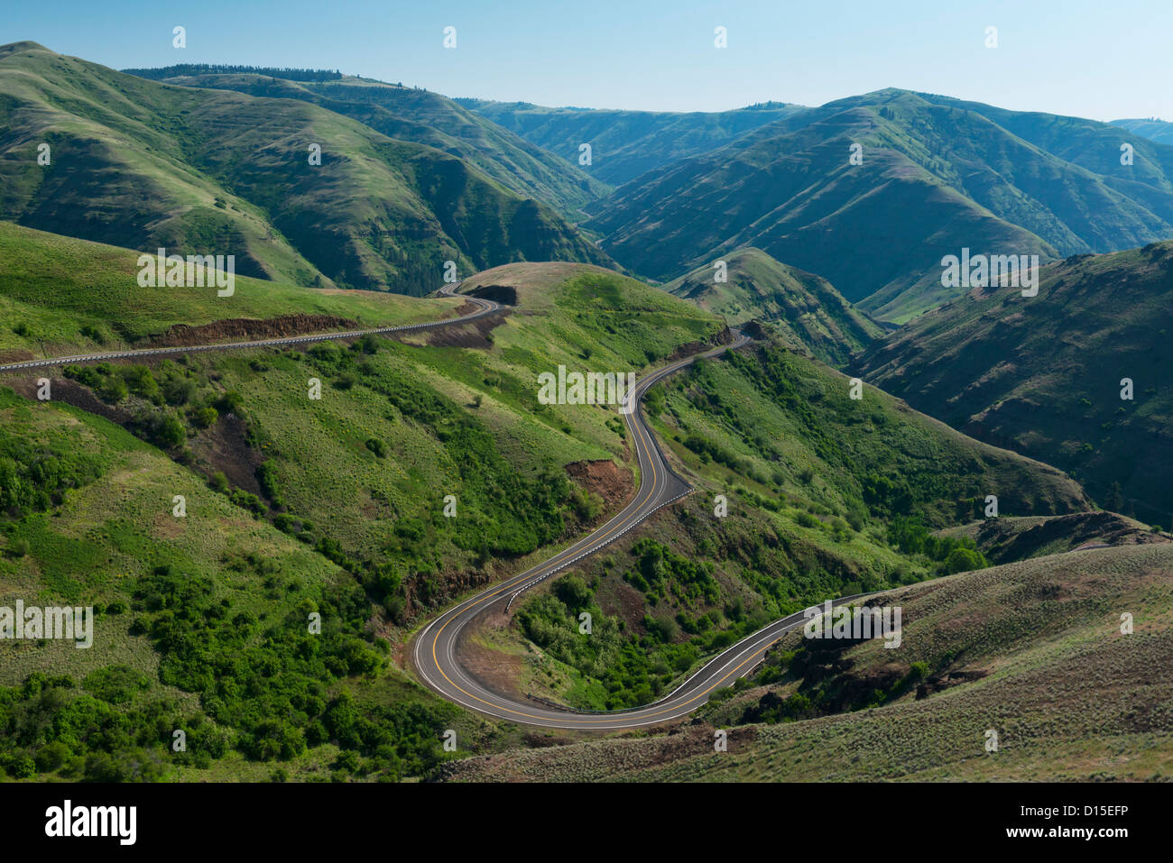 USA, Washington, Asotin County, Bergstraße Stockfoto