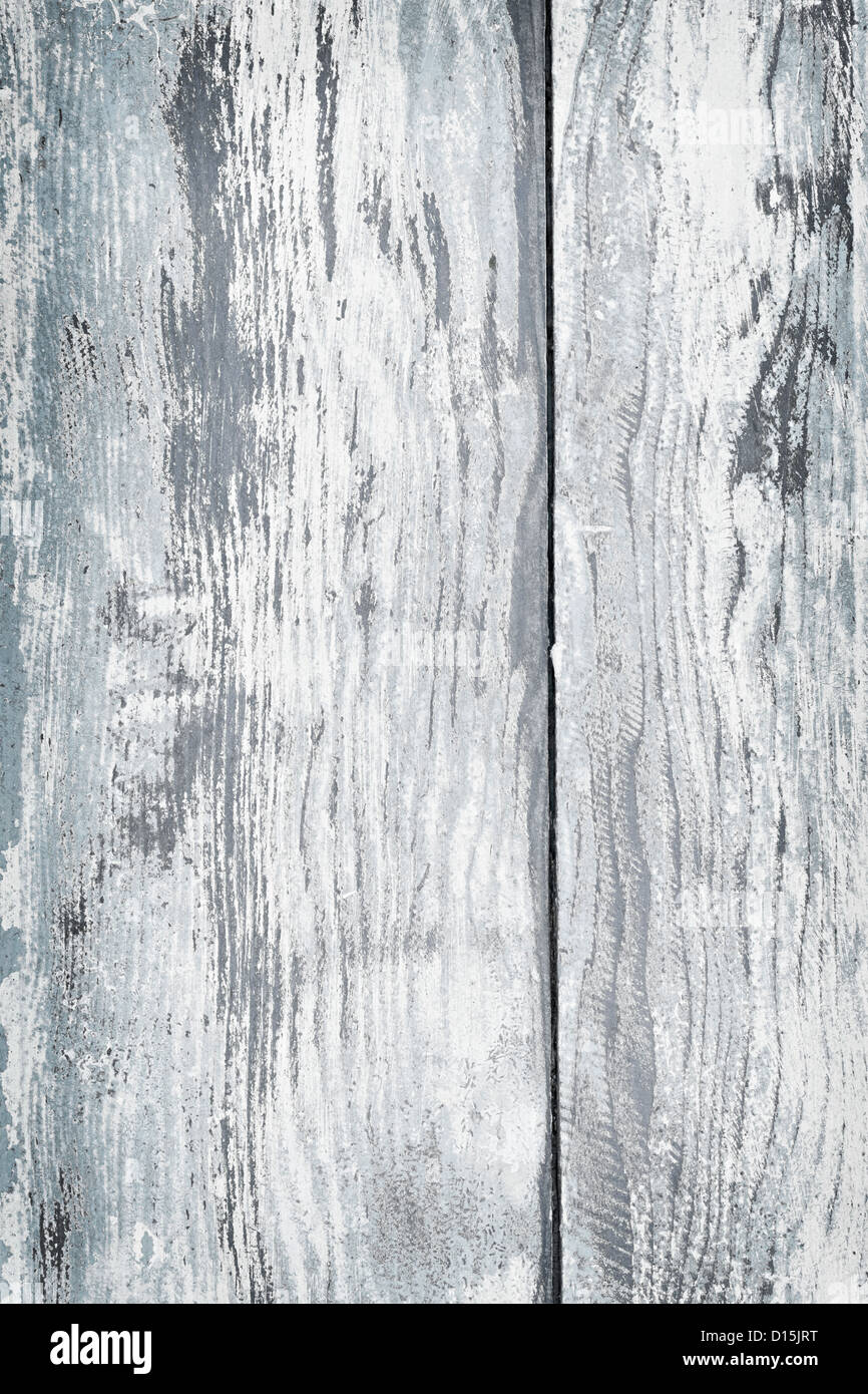 Strukturierten Hintergrund distressed rustikal Holz mit abblätternde Farbe Blau und weiß Stockfoto