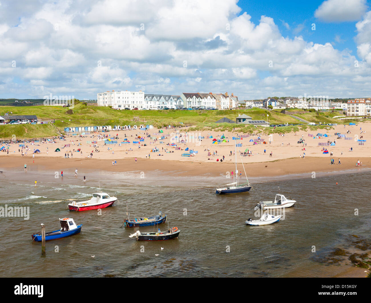 Summerleaze Beach an der Bude Cornwall England UK Stockfoto