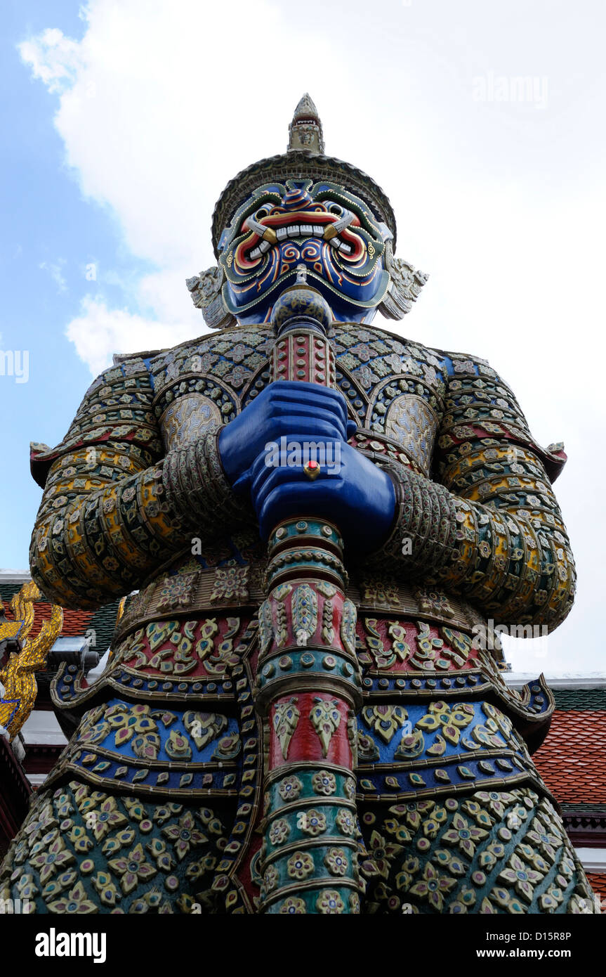 Grand Palace Bangkok Thailand Wat Phra Kaeo Tempel des Smaragd-Buddha Wat Phra Sri Rattana Satsadaram Stockfoto