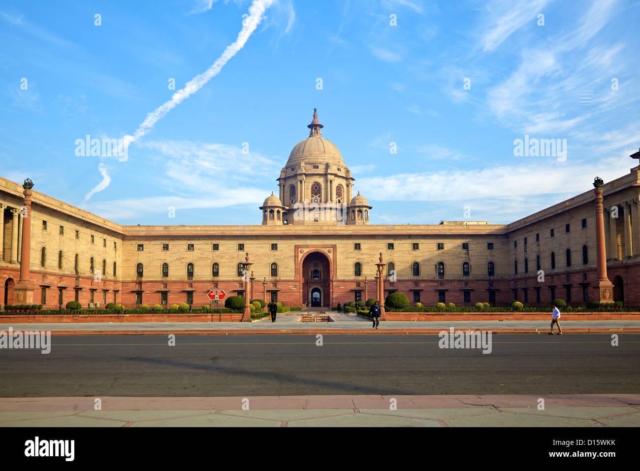 Nord Block in Raisina Hill, New Delhi, Indien Stockfoto