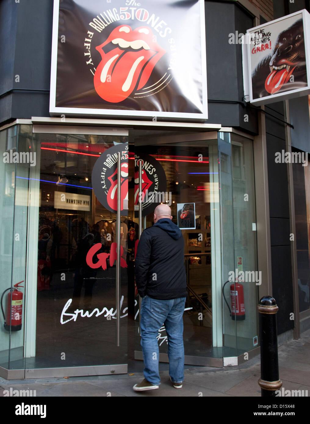 Rolling Stones, in der Carnaby Street, London Band 50