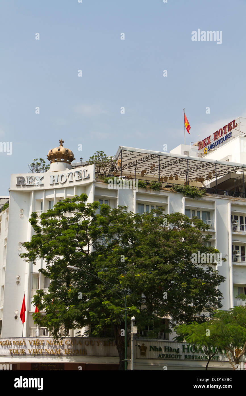 Das Hotel Rex in Ho-Chi-Minh-Stadt, Vietnam Stockfoto