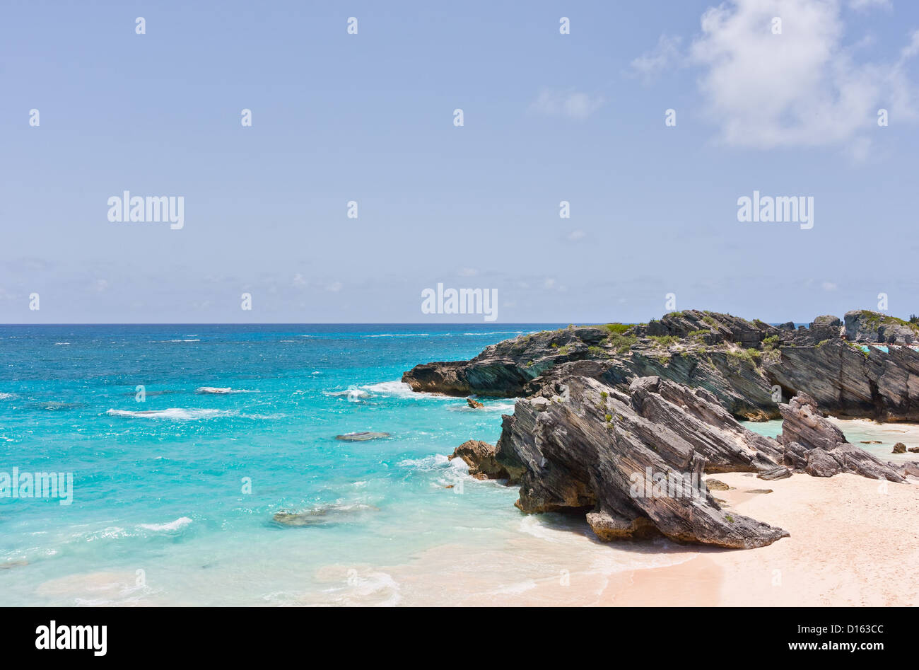 Horseshoe Bay Beach in Bermuda Stockfoto