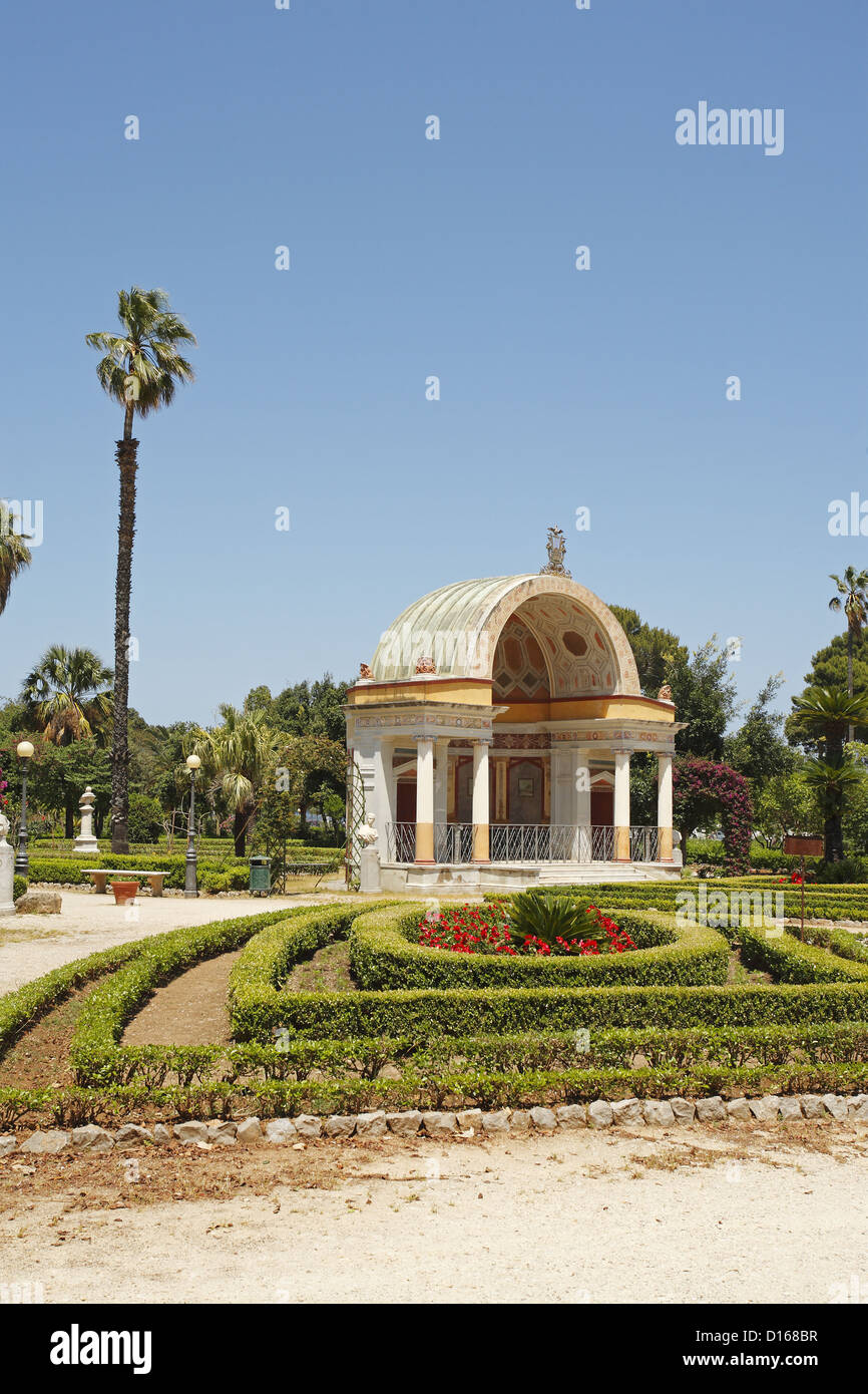 Der Park der Villa Giulia (Villa del Popolo) in Palermo, Italien Stockfoto