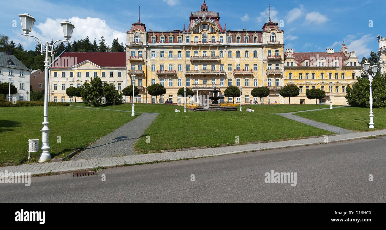 Elk188-2693 Tschechien, Marianske Lazne, Wellness-Hotel, Hotel Nove Lazne Stockfoto