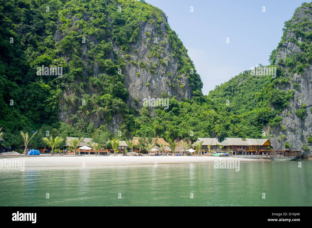 Beach Resort auf Cat Ba Island in Vietnam South East Asia Stockfoto