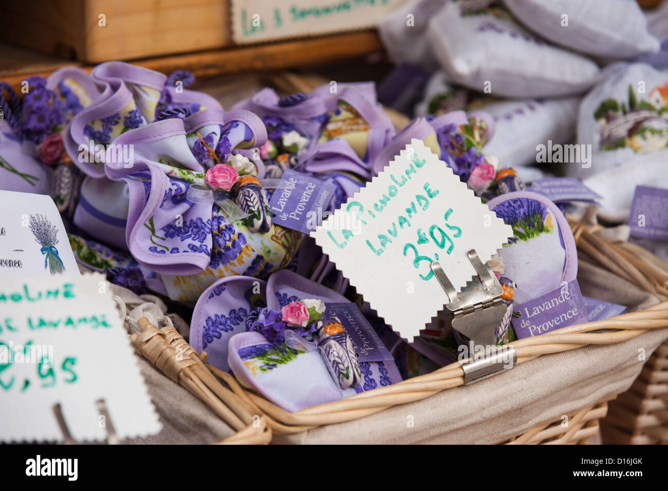Lavande de Provence zum Verkauf auf dem Markt in Aix en Provence, Frankreich Stockfoto