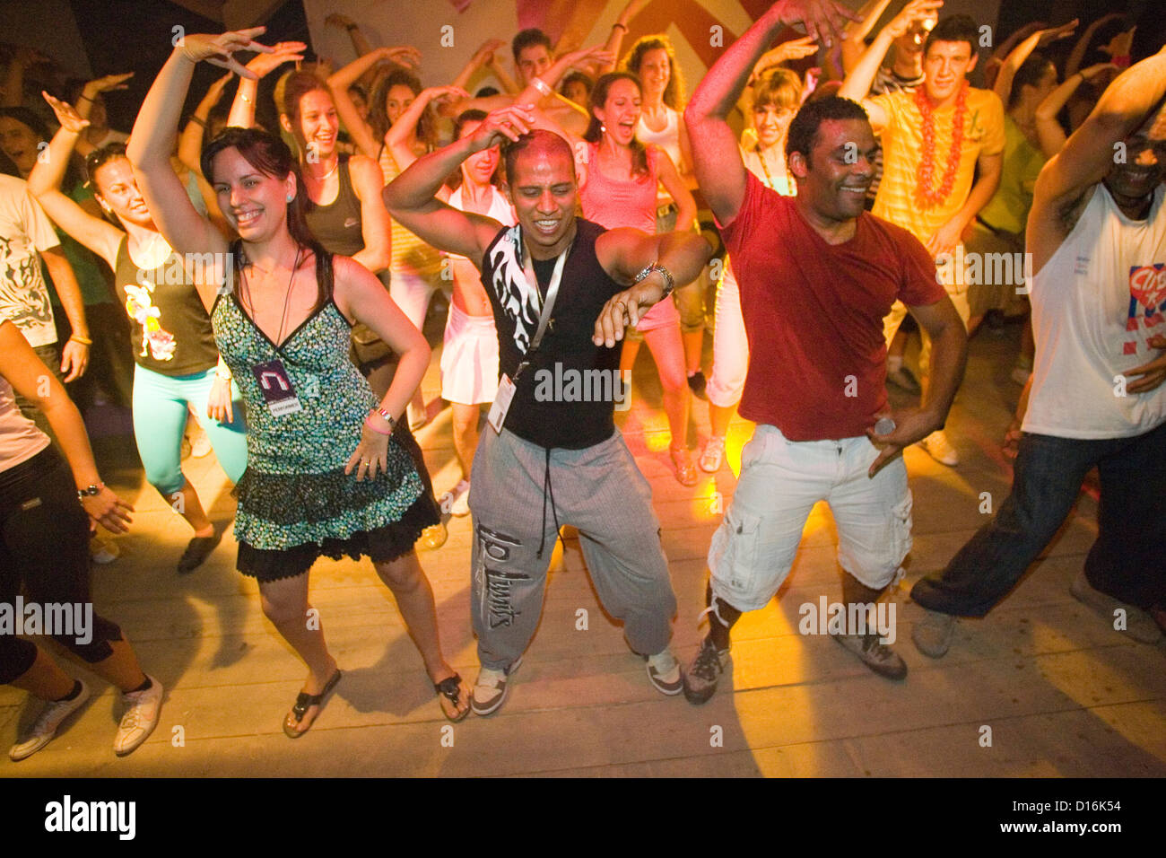 Europa, Serbien, Vojvodina, Novi Sad, Exit Festival, Latino Tänze Stockfoto