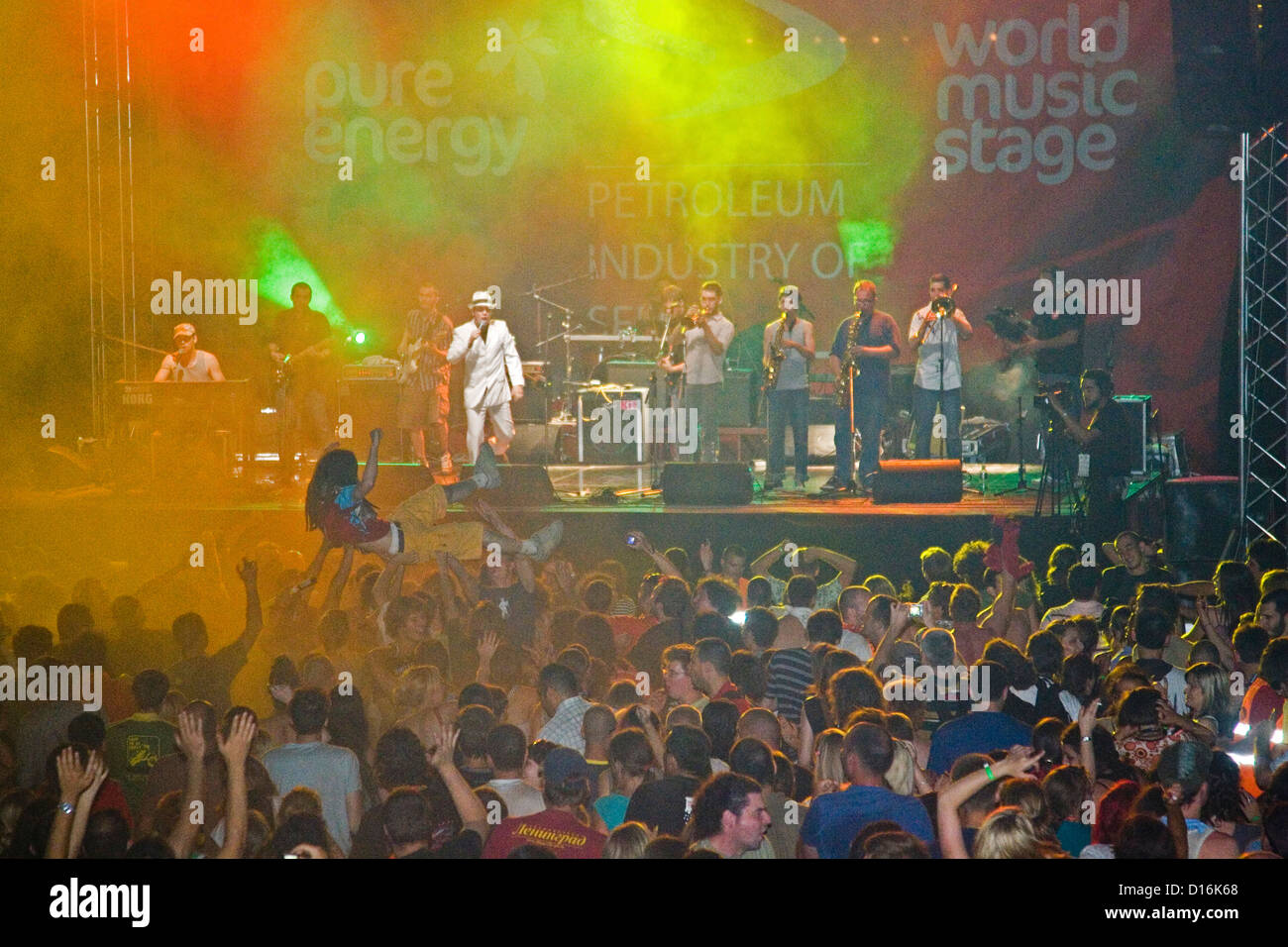 Europa, Serbien, Vojvodina, Novi Sad, Exit-Festival, Sterne Panonnia alle Ska-Orchester Stockfoto