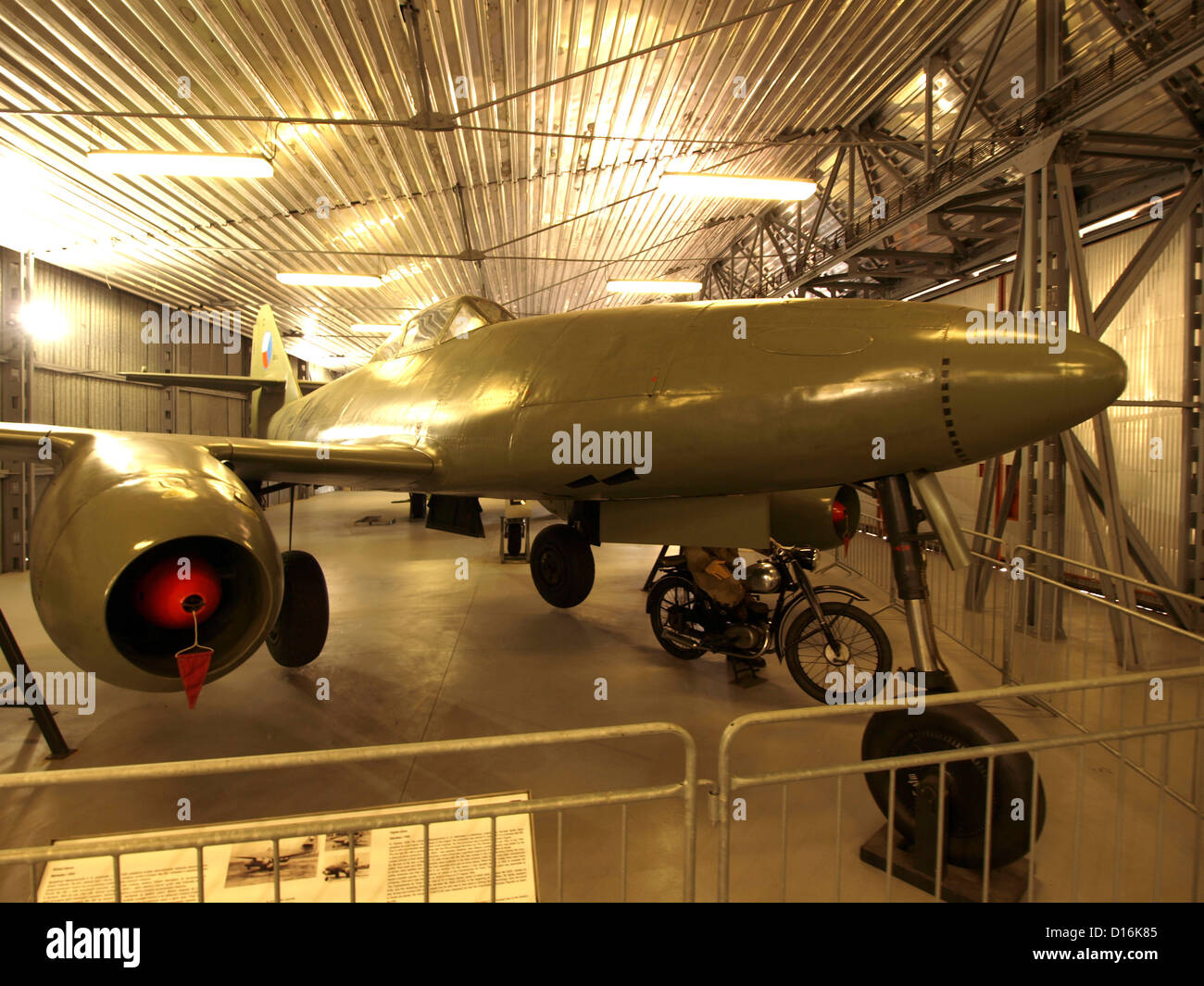 Flugzeuge im Luftfahrtmuseum Prag, Kbely.Avia S-92 V-34 (Tschechoslowakische gefertigte Messerschmitt Me 262A), Stockfoto