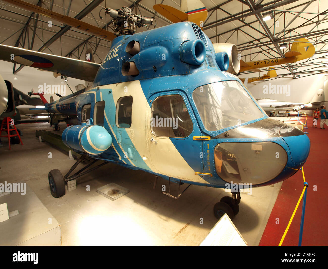 Hubschrauber im Luftfahrtmuseum Prag, Kbely.Mil Mi-2 Hoplite Stockfoto