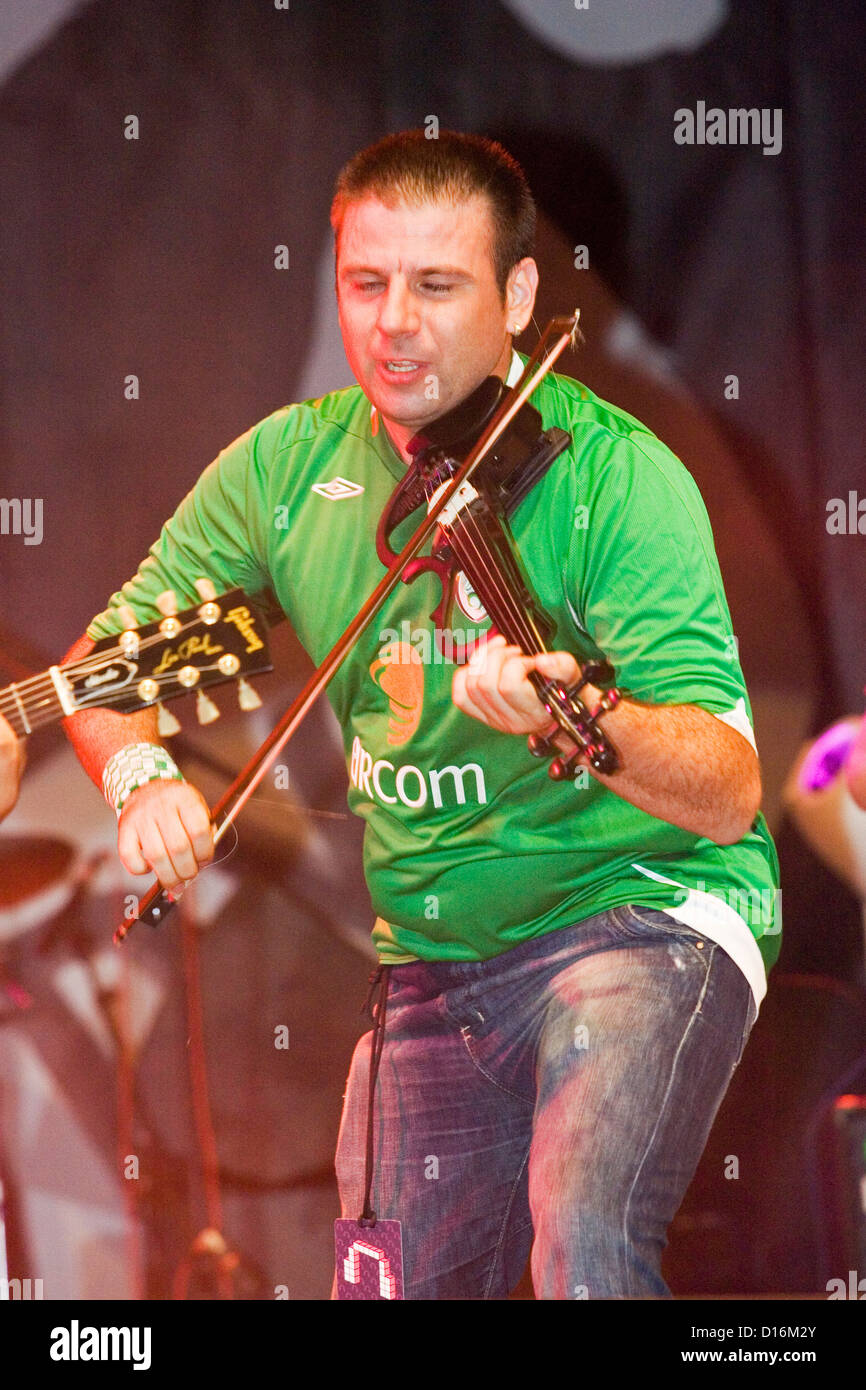 Europa, Serbien, Vojvodina, Novi Sad, exit Festival, Kiki Lesendrić-Rock-Gruppe, Geiger Stockfoto