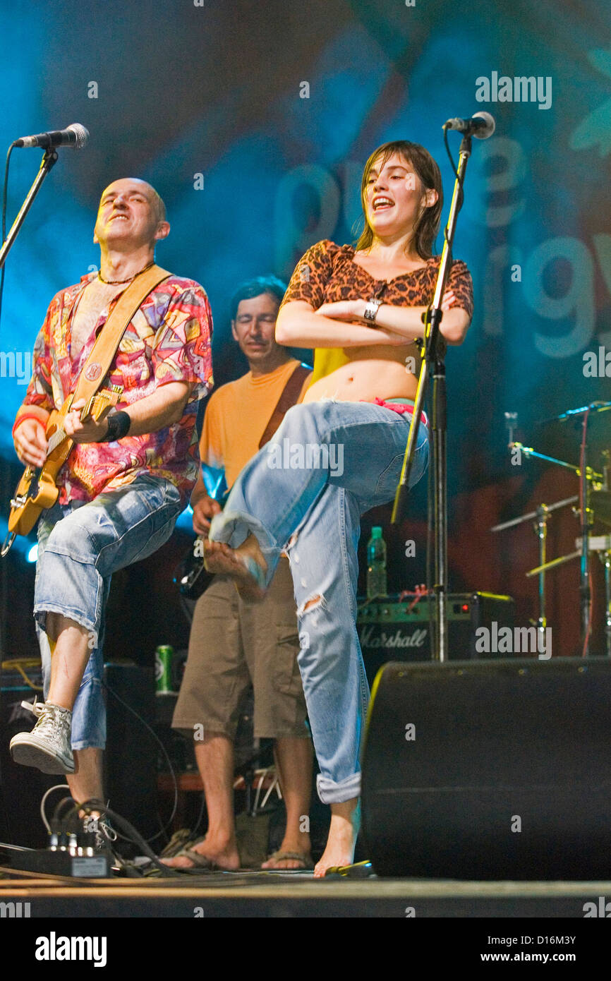 Europa, Serbien, Vojvodina, Novi Sad, Exit-Festival, das Rock Gruppe gustafi Stockfoto