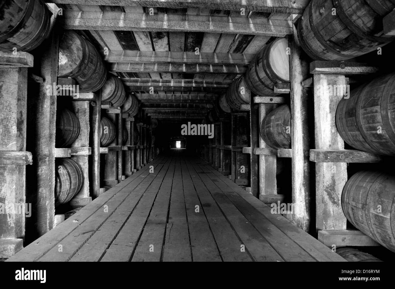 1792 Ridgemont Reserve Bourbon in der Tom Moore-Destillerie in Bardstown, Kentucky Stockfoto