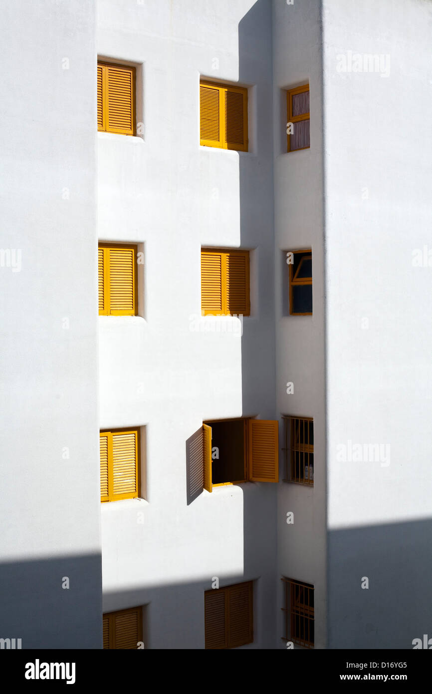 Sanlucar de Barrameda, Spanien, weißen Gebäuden Stockfoto