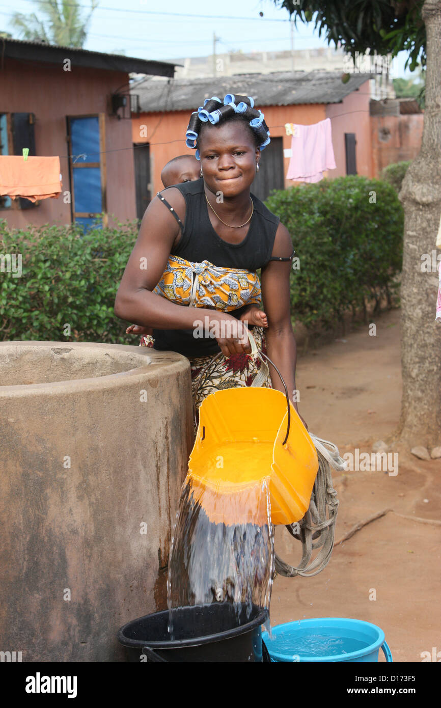 WASSER, AFRIKA Stockfoto