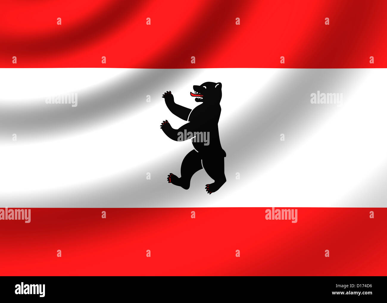 Berlin-Flagge Stockfoto