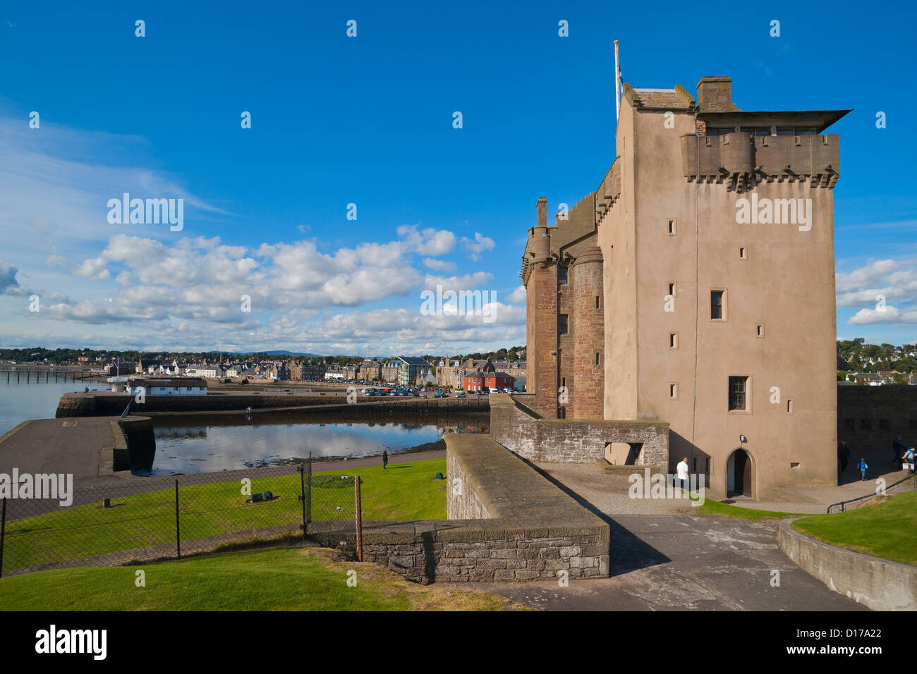 Broughty Ferry Burg, Fluss Tay, Dundee, Schottland, UK Stockfoto