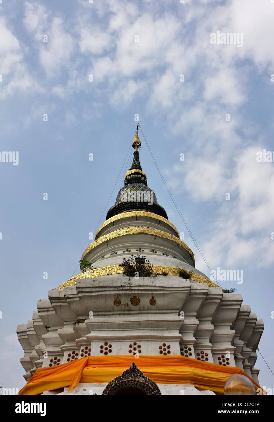 Thailand, Chiang Mai, Ket Karam Tempel (Wat Ket Karam), Dach Ornamente Stockfoto