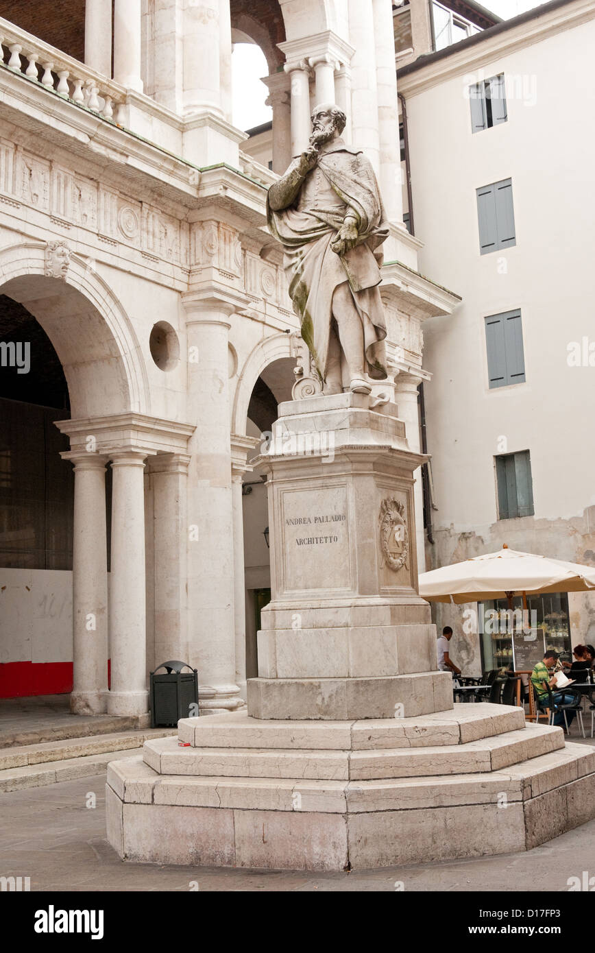 Statue von Andrea Palladio, Vicenza, Italien Stockfoto