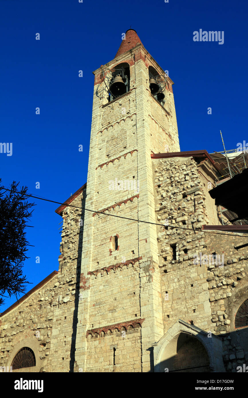 Pieve di S. Andrea Kirche, Iseo in der Nähe von Bergamo, Lombardei, Italien, Europa. Stockfoto