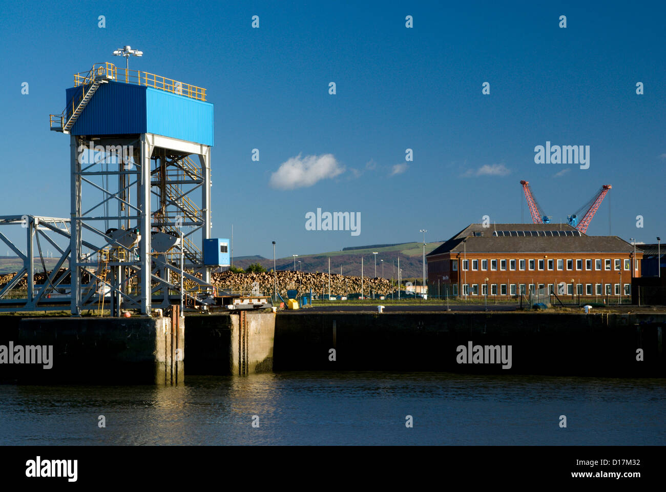 Swansea Docks und Flusses Tawe Süd wales uk Stockfoto