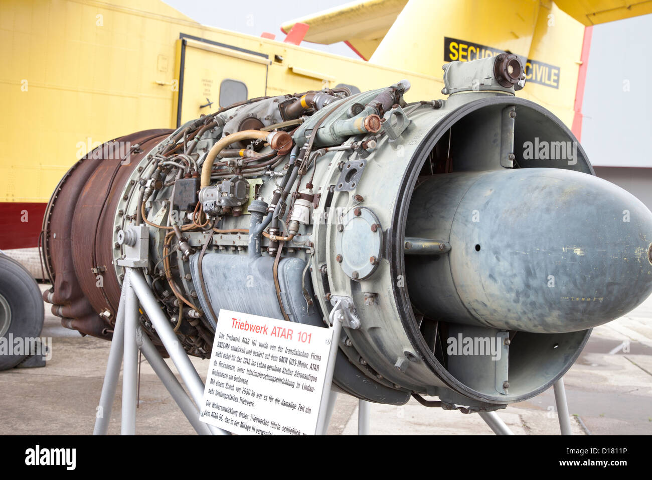 Riesige Flugzeugmotor Stockfoto