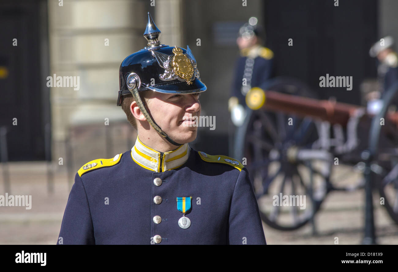 Schwedische Königliche Wache Stockfoto