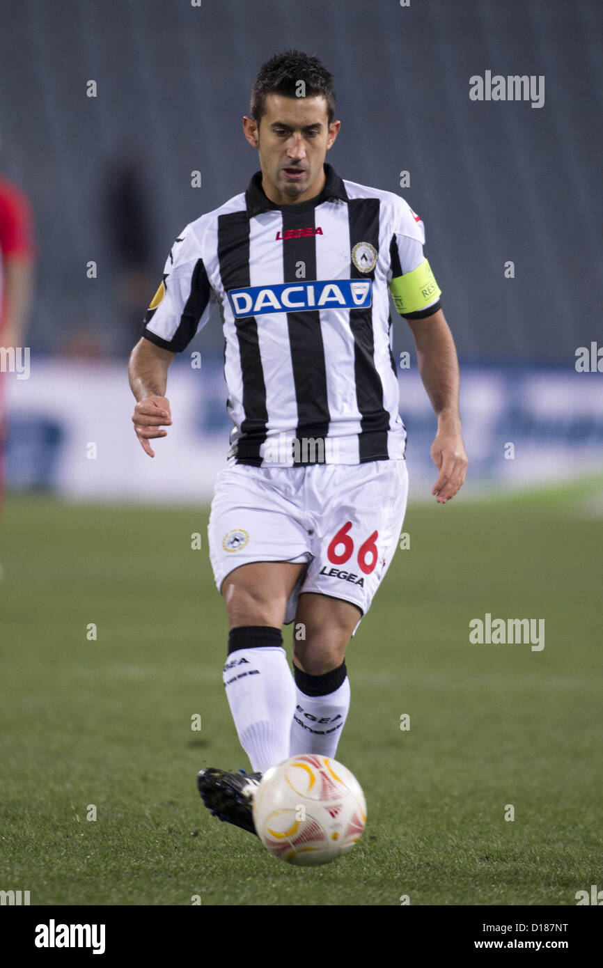 Giampiero Pinzi (Udinese), 6. Dezember 2012 - Fußball / Fußball: UEFA Europa League Gruppe A Match zwischen Udinese 0-1 Liverpool im Stadio Friuli in Udine, Italien. (Foto von Maurizio Borsari/AFLO) [0855] Stockfoto