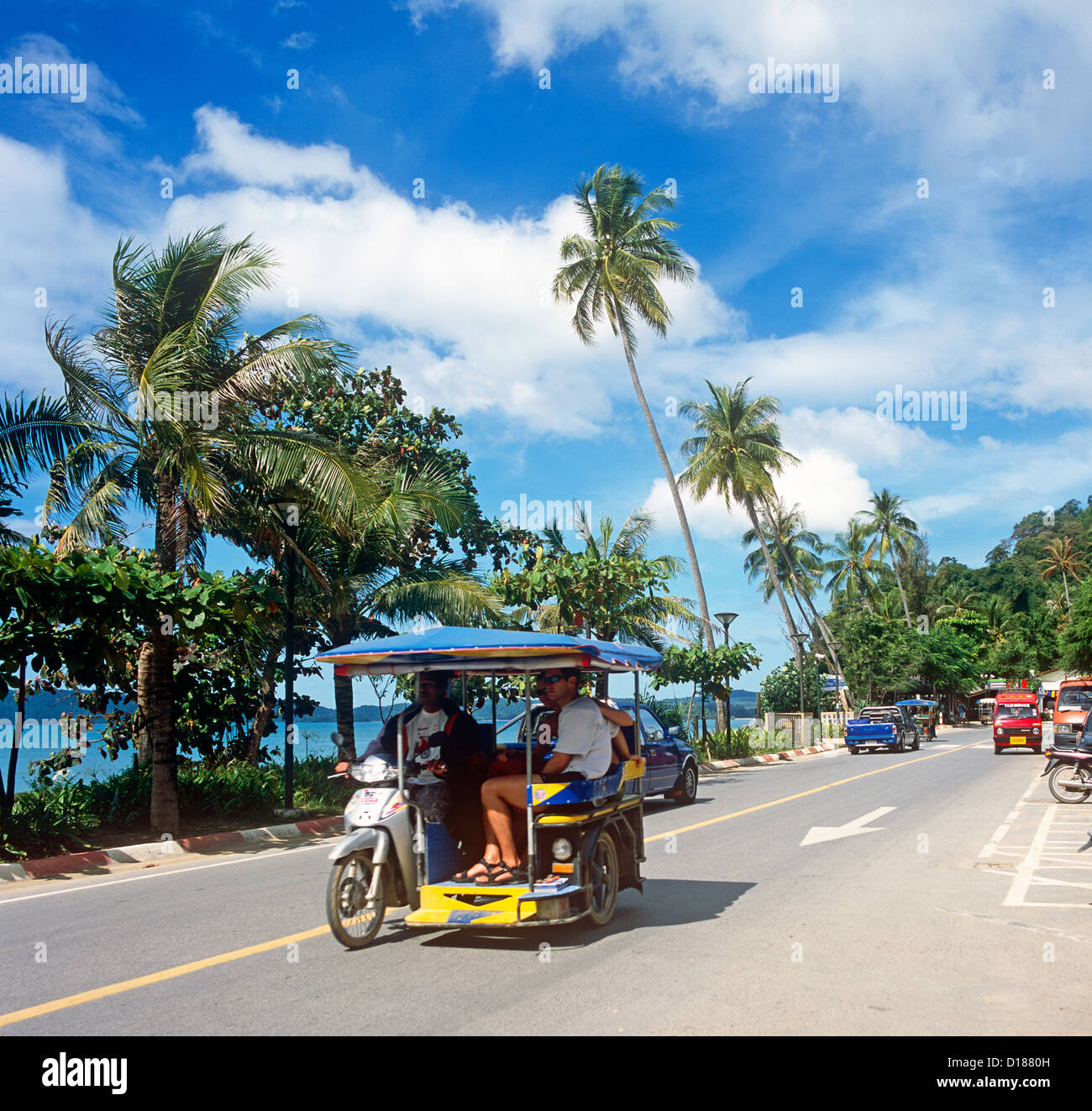 Lokalen Taxi Krabi Thailand Stockfoto