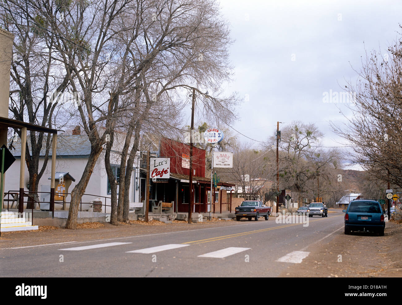 Kleinstadt-New-Mexico-USA Stockfoto