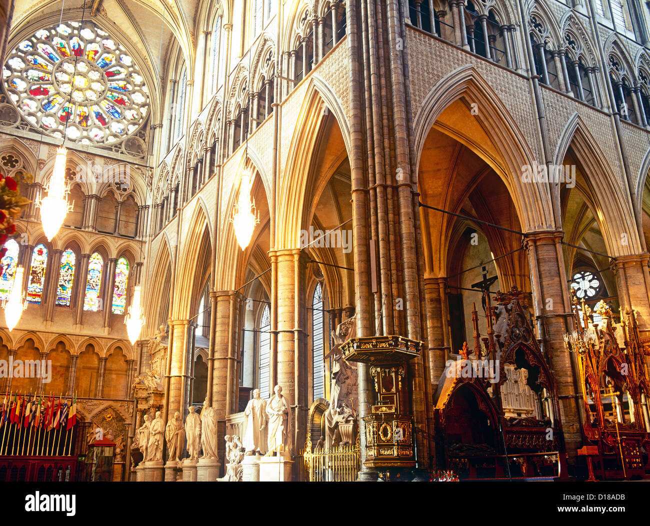 Innen Westminster Abbey London Uk Stockfoto Bild 52429591