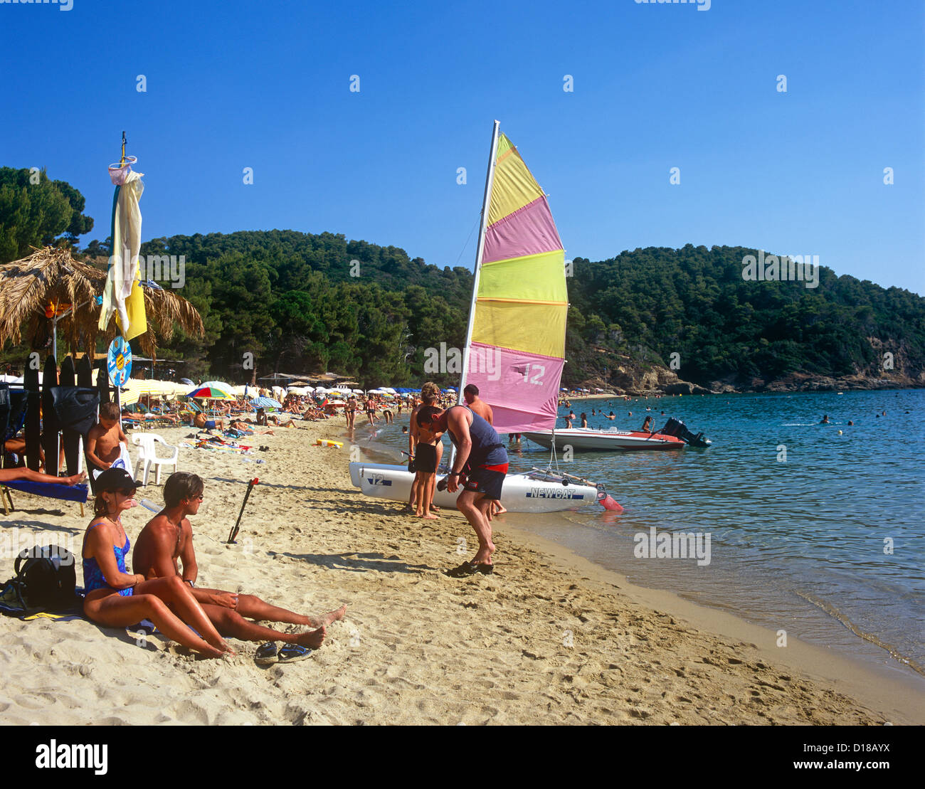 Strand Skiathos griechische Inseln Griechenland Stockfoto